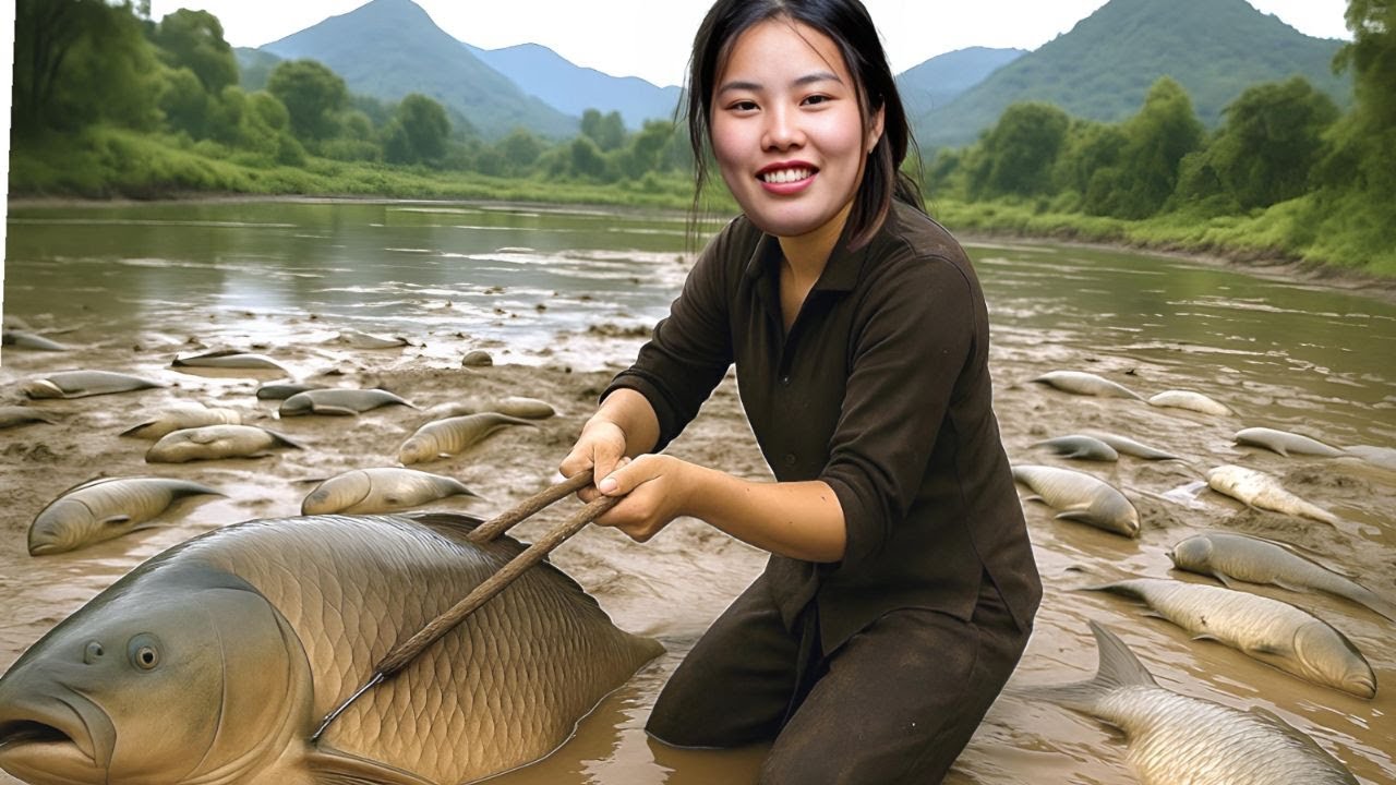 100 days and nights with my children catching fish, trapping fish - making smoked fish to sell