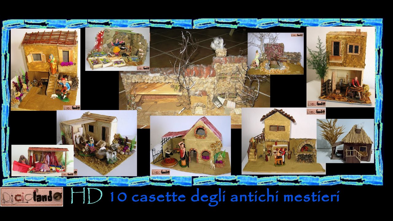 Casette Presepi Fai Da Te 10 Casette #presepe Antichi Mestieri Presepio fai da te Riciclando