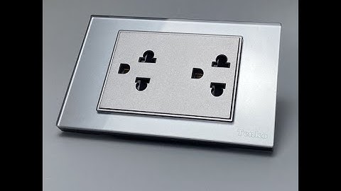 Ổ Cắm Điện Âm tường Mặt Kính Cường Lực TENKO I Tenko.com.vn