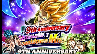 9 YEAR ANNIVESARY START DATE WITH BANNERS REVEALED Countdown & Missions Dragon Ball Z Dokkan Battle