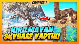 KIRILMAYAN AĞACIN ÜSTÜNE SKYBASE YAPTIK ! Fortnite Win Challenge