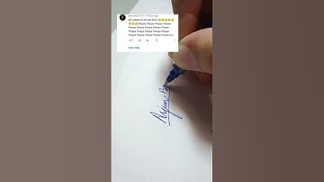 Arjun Biju | Cursive writing 💐📛 Signature, lattering #shorts #viral #signature