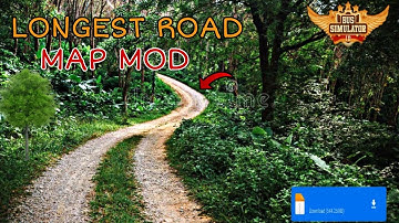 Map Mod Bussid 3.7 - New Longest  Road Map Mod For Bus Simulator Indonesia | Mod Bussid |Map Mod