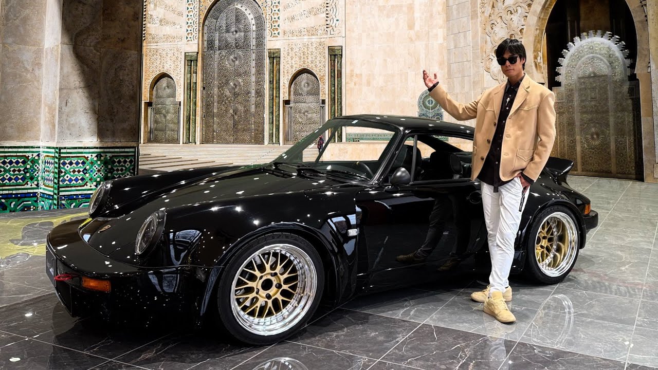 【レビュー】ポルシェ　９１１　９６４　カスタムカー！！　ワイドなフェンダーに分厚いホイール...見惚れるスペシャルカスタムカー！！