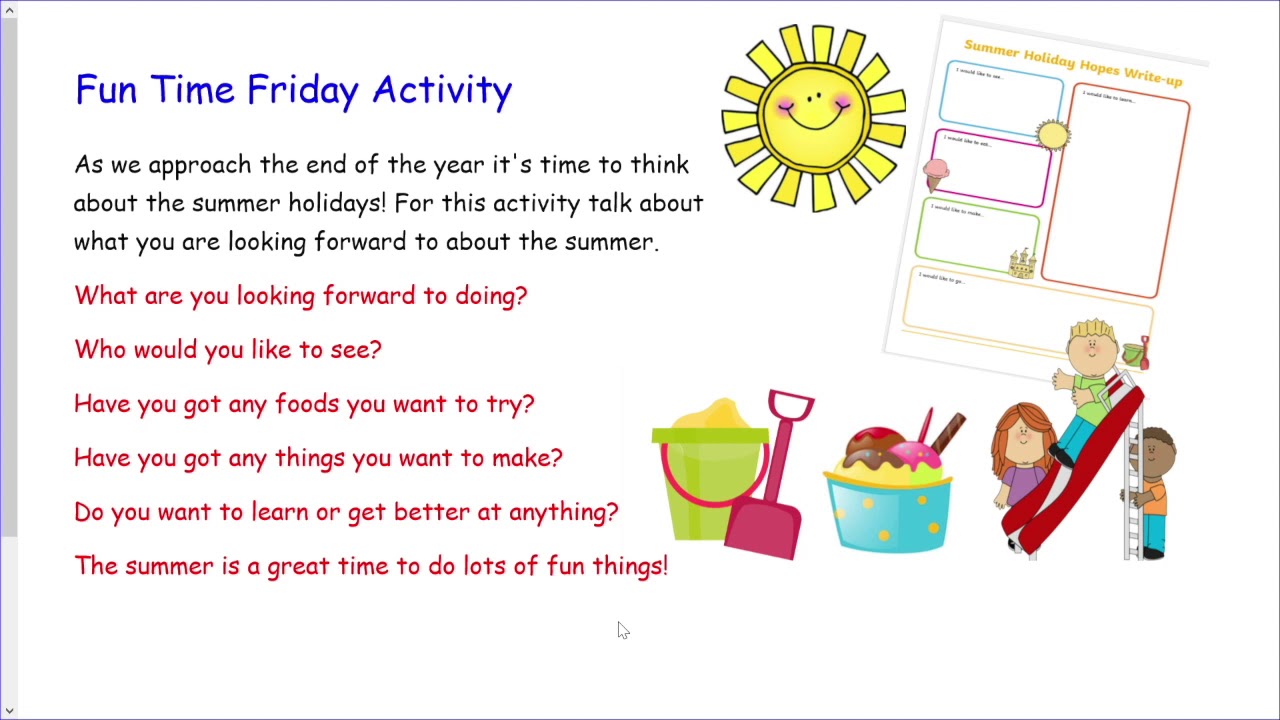 Nursery Week 6 Friday Afternoon Activity YouTube