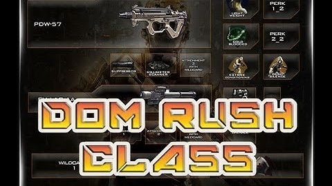 Black Ops 2 Ultimate Class Setup Guide - "Black Ops 2 Multiplayer Domination Rush Class"