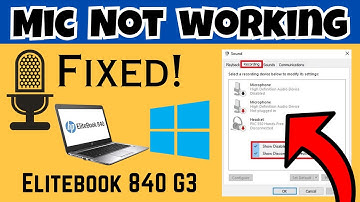 Microphone Not Working Hp Elitebook 840 G3 || 2023