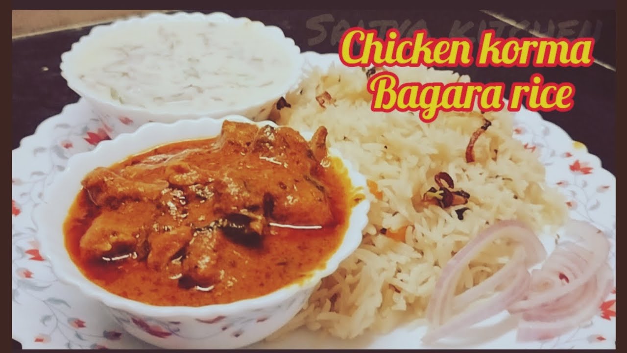 chicken-korma-bagara-rice-sunday-special-recipe-hyderabadi-chicken