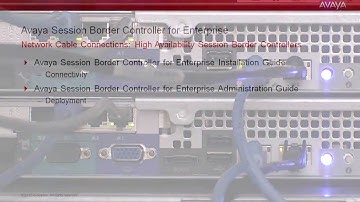 How to Connect Network Cables to High Availability Avaya SBC for Enterprise SBC