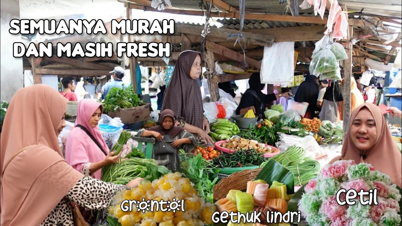 MURAH BANGET ‼️BELANJA JAJANAN JADUL & SAYURAN DI PASAR TRADISIONAL