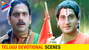 Telugu Devotional Scenes | Lord Venkateshwara challenges Annamayya | Annamayya Telugu Movie