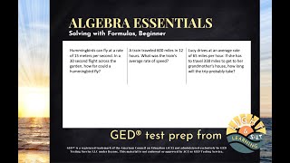 GED® Math: The Distance Formula (1.5, Bgn, # 24-26)