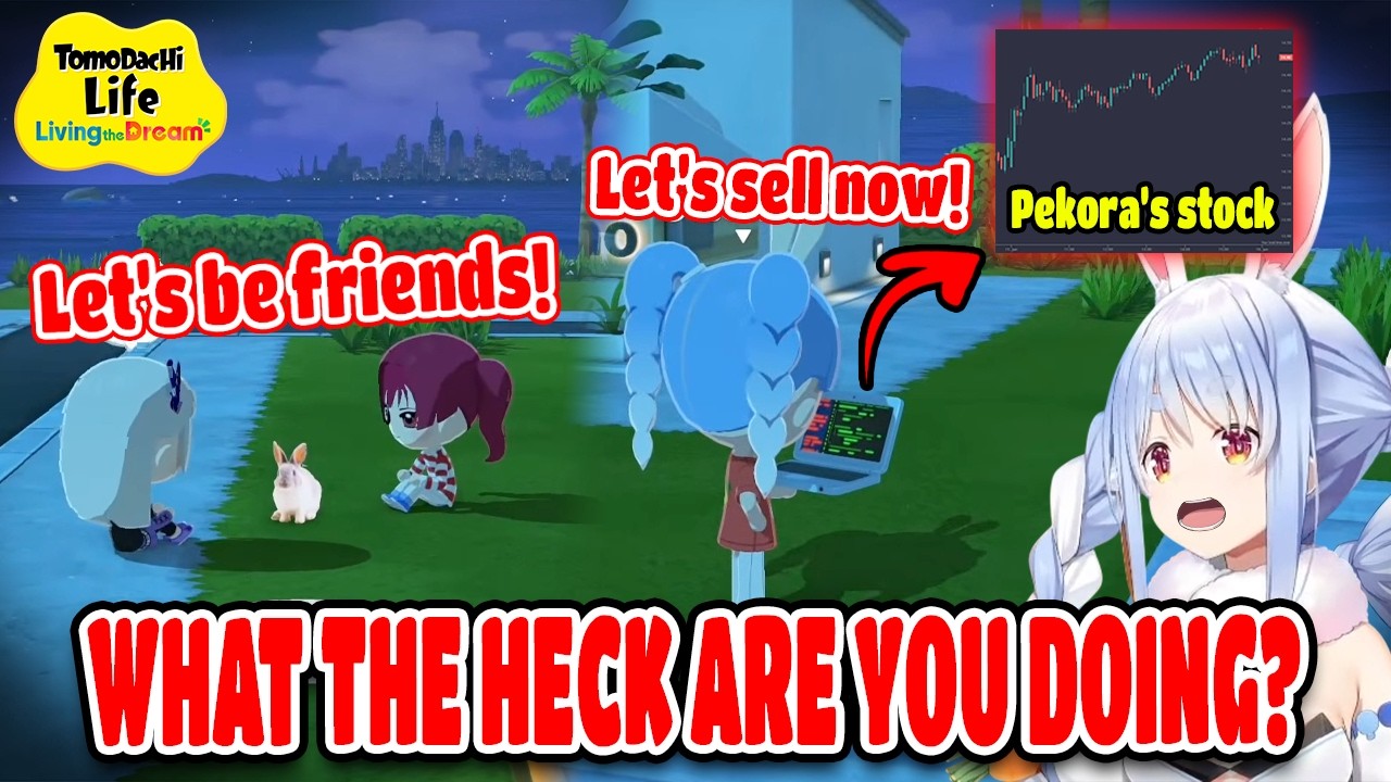 Pekora’s Hilarious Reactions Compilation to Tomodachi Life: Living the Dream Hololive【ENG SUB】