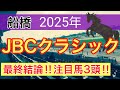 【JBCクラシック2025】蓮の地方競馬予想(最終結論)