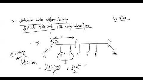 DC Distributor fed at both ends with unequal voltages