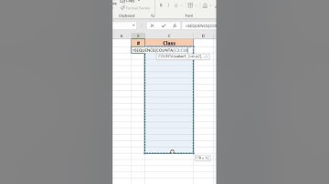 Sequence Counta How to automate list in excel