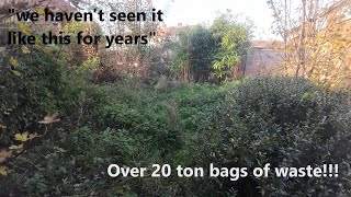 Homeowners shocked at huge FREE garden clear up | family asked me to HELP regain their parents yard
