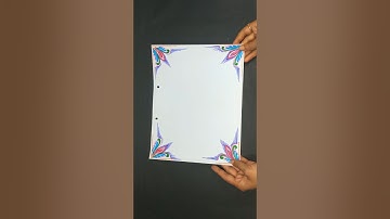 New Design for 2025/Boder and corner design for students project and practical khata design/