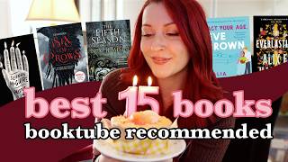 best books that booktube has recommended ☀ 15 years on booktube