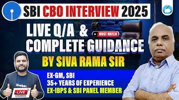 SBI CBO Interview 2025 | Live Q&A & Complete Guidance | How to Crack SBI CBO Interview |  Oliveboard