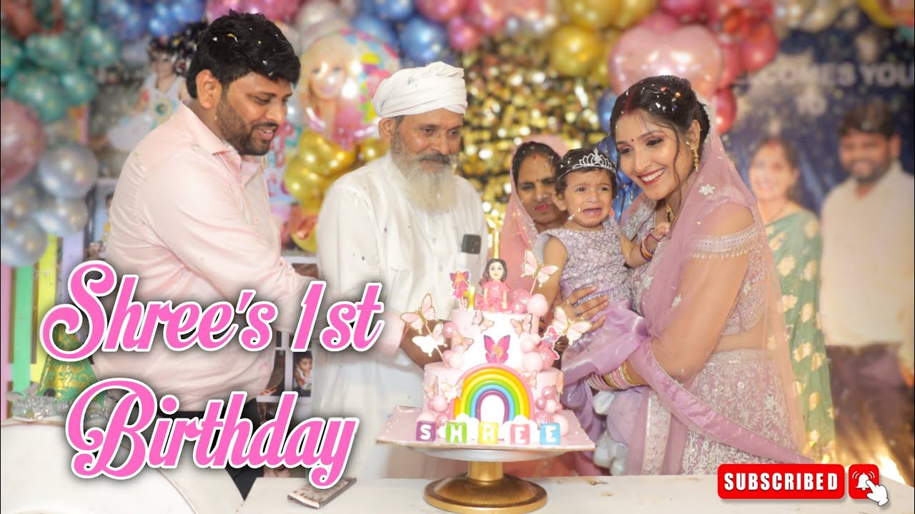 “Shree ka Pehla Birthday 🎂 – Cute Moments Aur Dher Saari Khushiyan!” 🎉😁 #rubikijourney #1stbirthday