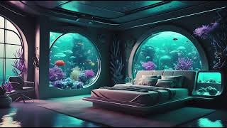 Underwater Bedroom | Ambient Sounds | ASMR  | Sleep | Meditation | Relaxing