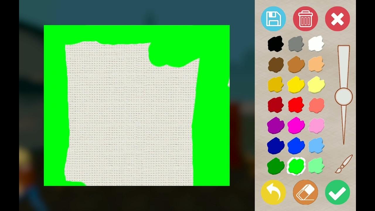playing paint simulator game YouTube