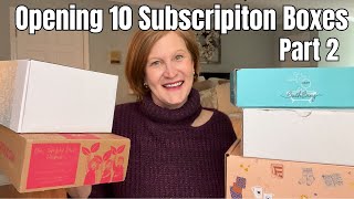 Marathon Unboxing | Opening 10 Subscription Boxes Part 2