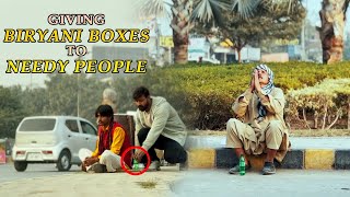 Giving People Biryani Boxes Very Emotional Social Experiment Ali Zaib Hashmi