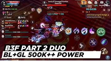 EOD B3F PART 2 DUO BL AND GLADIATOR CP 500K++ CABAL INFINITE COMBO SEA