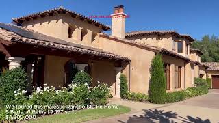 We toured this majestic $4.5 M Home | Rancho Sta Fe We toured this majestic $4.5 M Home | Rancho Sta Fe