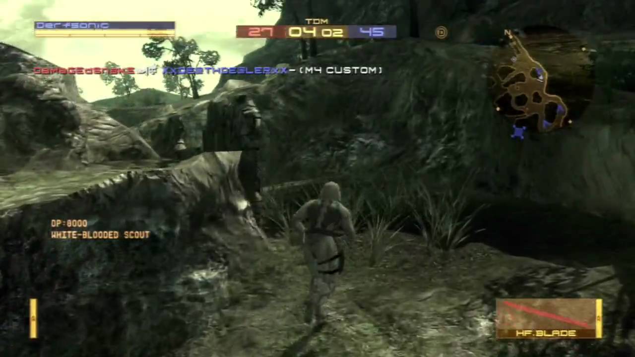 Metal Gear Online - Raiden and Vamp TDM Footage [SCENE] [HD]