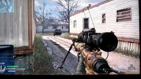 Modern Warfare 2 : QuickScoping on TDM Trailer Park