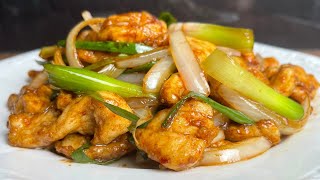 Chicken And Onion Stir Fry | Juicy And Tender Chicken Stir Fry Recipe 