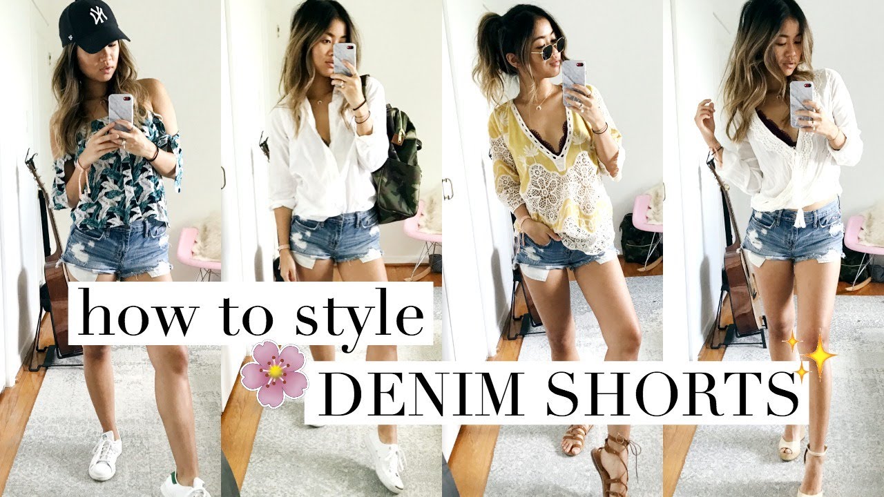 HOW I STYLE: DENIM SHORTS | rachspeed - YouTube