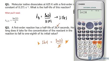 ⚗️ Half-Life Involving Reaction Rates