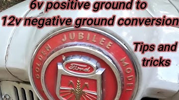 6V positive ground to 12V negative ground conversion explained. Tips & Tricks..