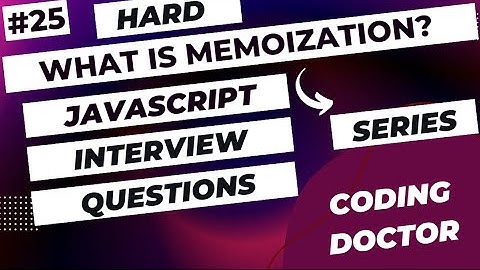 JavaScript Interview Questions |  Memoization In JavaScript | JavaScript Coding Questions