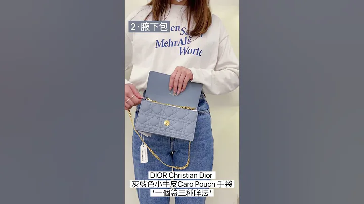 DIOR caro pouch手袋三種用法 - 天天要聞