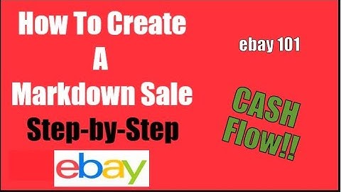 ebay Step by Step 2021 | How To Create a Markdown Sale on Your ebay Store