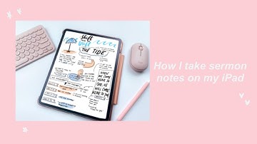 How to take sermon/church notes on an iPad - GoodNotes 5 app, Apple Pencil, iPad pro