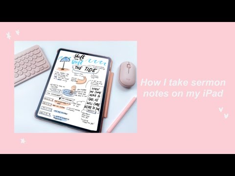 How to take sermon/church notes on an iPad - GoodNotes 5 app, Apple Pencil, iPad pro