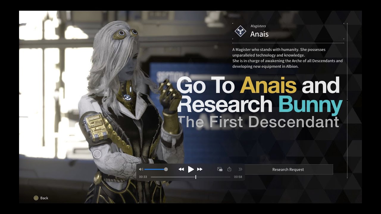 Go To Anais and Research Bunny | The First Descendant | Guide - YouTube