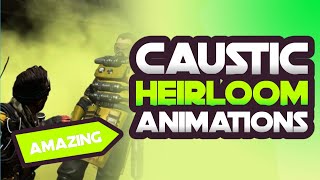 CAUSTIC HAMMER ANIMATIONS | APEX LEGENDS HEIRLOOM ANIMATIONS VIDEO