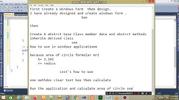 Part  2 Single Inheritance use in windows application in C#