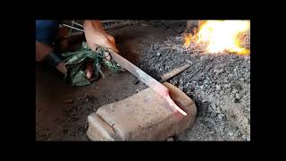 SpringIn this video we make a knife. In Bangladesh  this type of knife mostly use for Kurbani