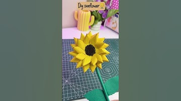 Create Beautiful paper Sunflower🌻✨|#shorts #diy #kittibitti #trending
