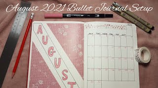 August 2021 Bullet Journal Setup | Flip Through #bulletjournal