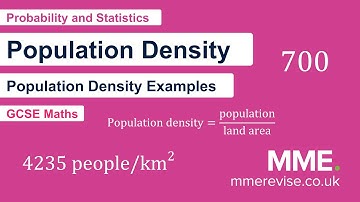 Probability and Statistics - Population Density (Examples)