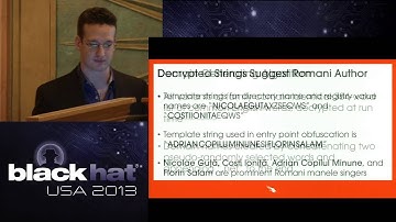 Black Hat USA 2013 - End-to-End Analysis of a Domain Generating Algorithm Malware Family